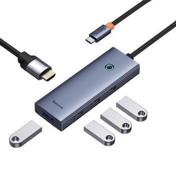 Baseus UltraJoy USB Hubs Centrmezgls 5 portu USB-C 3.2 (B00052809813-00)