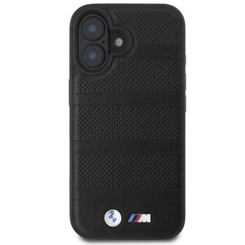 BMW M Perforated And Stitched Line MagSafe Aizsargapvalks priekš Apple iPhone 16 (BMHMP16S23PUSPK)