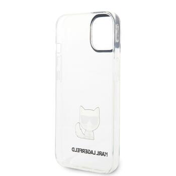 Karl Lagerfeld Choupette Logo Case Защитный чехол для iPhone 14 Plus / прозрачный (KLHCP14MCTTR)