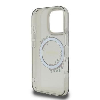 Guess IML Flowers Wreath MagSafe Case Защитный Чехол для Apple iPhone 16 Pro Max (GUHMP16PMLHFWFCK)