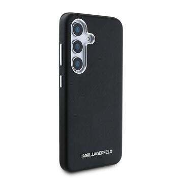Karl Lagerfeld PU Saffiano Metal Logo and Frame Case Чехол для Samsung Galaxy S25 Plus (KLHMS25MPSAFWMCK)