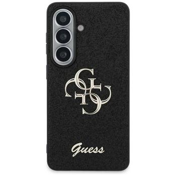 Guess Fixed Glitter Big 4G Metal Logo Защитный чехол для Samsung Galaxy S26 / чёрный (GUHCS26SHG4SGK)
