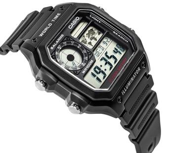 CASIO AE-1200WH-1AVEF Vīriešu pulkstenis (AE-1200WH-1AVEF)