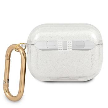 Guess GUAPUCG4GT Transparent Glitter Collection Aizsargapvalks priekš AirPods Pro (GUAPUCG4GT)