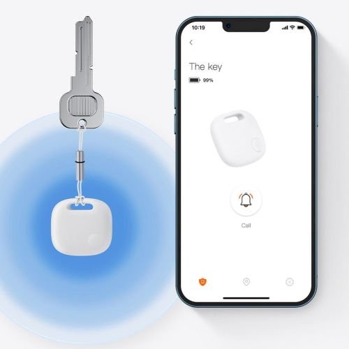 Baseus FMTP000002 Home Intelligent T2 Pro Keychain Wireless Key and Other Object Finder Bezvadu atslēgu un citu priekšmetu meklētājs BT 5.0 (FMTP000002)