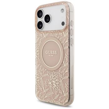 Guess IML Flowers Electro Pearl Strap MagSafe Case Чехол для Apple iPhone 17 Pro Max (GUHMP17XHCPOFPP)