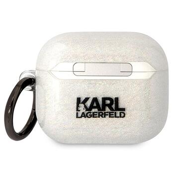Karl Lagerfeld KLA3HNKCTGT AirPods 3 Защитный чехол Glitter Karl&Choupette / прозрачный (KLA3HNKCTGT)