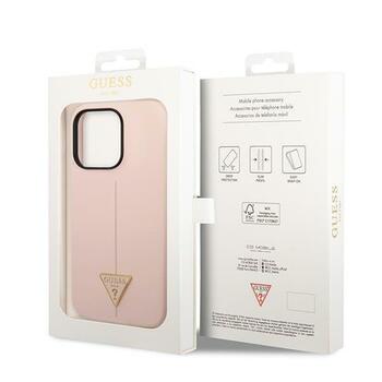 Guess GUHCP14XSLTGP Silicone Triangle Защитный чехол для iPhone 14 Pro Max 6,7
