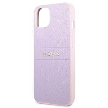 Guess GUHCP13SPSASBPU Saffiano Hot Stamp & Metal Logo Защитный чехол для iPhone 13 mini 5,4