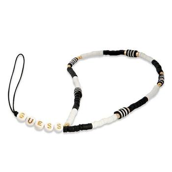 Guess pendant GUSTBCKH Ремешок на шею для телефонов Heishi Beads / чёрный-белый (GUSTBCKH)
