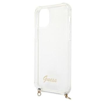 Guess GUHCP12MKC4GSGO Hardcase 4G Gold Chain Защитный чехол для iPhone 12/12 Pro 6,1