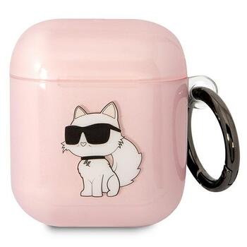 Karl Lagerfeld KLA2HNCHTCP AirPods 1/2 Ikonik Choupette Защитный чехол / розовый (KLA2HNCHTCP)