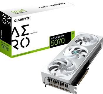 Gigabyte GeForce RTX 5070 Видеокарта 12GB GDDR7 (GV-N5070AERO-OC-12GD)