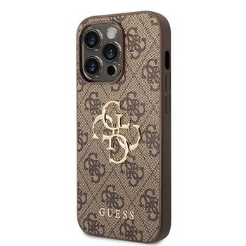 Guess 4G Big Metal Logo Back Case Защитный Чехол для Apple iPhone 15 Pro Max (GUHCP15X4GMGBR)