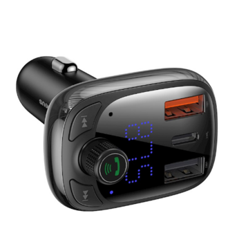 Baseus S-13 Auto Lādētājs FM / MP3 / Bluetooth (BRA012755)