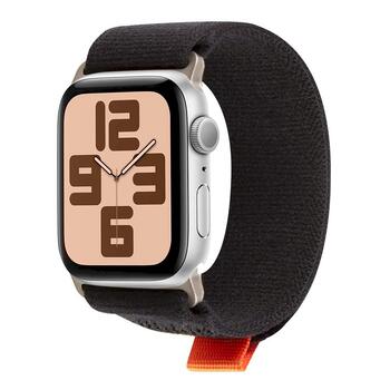 OBAL:ME Textile Strap Ремешок для часов Apple Watch 42-49mm M-L / чёрный/оранжевый (57983126806)
