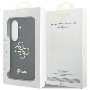 Guess Fixed Glitter Big 4G Metal Logo Защитный чехол для Samsung Galaxy S26 / чёрный (GUHCS26SHG4SGK)