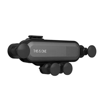 Mocco L002 Gravity Universāls Auto Stiprinājums Gaisa Restei (MC-GHD-AQL002-BK)
