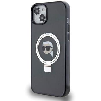 Karl Lagerfeld KLHMP15MHMRSKHK Ring Stand Karl He Aizsargapvalks priekš iPhone 15 Plus/14 Plus 6.7