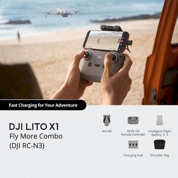 DJI Lito X1 Fly More Drone Combo with RC-N3 (CP.MA.00000974)