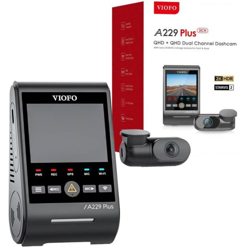 Viofo A229 Plus 2CH Videoreģistrators (A229 Plus 2CH)