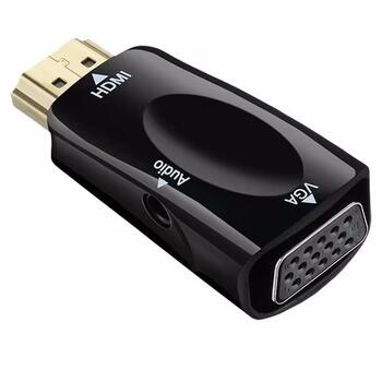 RoGer HDMI на VGA (+Audio) ковертер чёрный (RO-HDMI2VGA-BK)