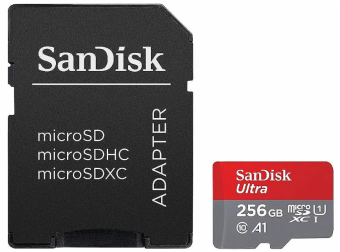 Sandisk Ultra microSDXC 256 ГБ + адаптер Карта памяти (SDSQUAC-256G-GN6MA)