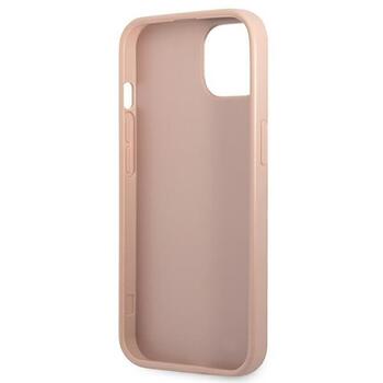 Guess GUHCP13SPSATPP Saffiano Triangle Logo Cardslot Защитный чехол для iPhone 13 mini 5,4