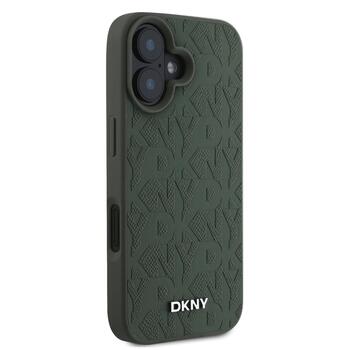 DKNY PU Leather Grid Pattern Magsafe Case Чехол для Apple iPhone 16 (DKHMP16SPSGPHMN)