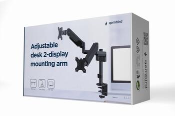 Gembird MA-DA2P-01 Divu Monitoru Galda Turētājs 32