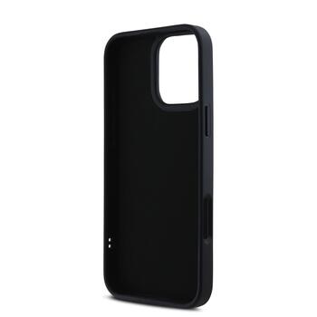 Karl Lagerfeld 3D Rubber Glitter Logo Case Чехол для Apple iPhone 16 Pro (KLHCP16LRBKGVCK)