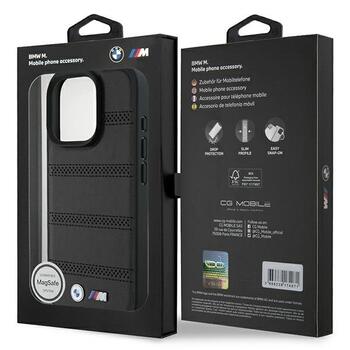 BMW M Perforated And Stitched Line MagSafe Aizsargapvalks priekš Apple iPhone 16 Pro (BMHMP16L23PUSPK)