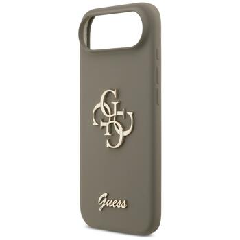 Guess Silicone Big 4G Script Case Защитный чехол для iPhone 17 Air / коричневый (GUHCP17MSC4GSMW)