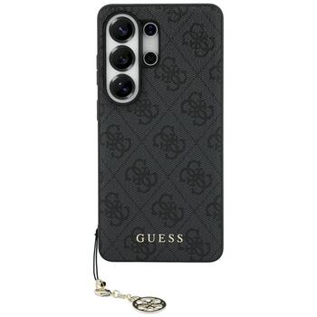 Guess 4G Classic Logo Charm MagSafe Aizsargapvalks priekš Samsung Galaxy S26 Ultra / melns (GUHMS26LGF4GGR)