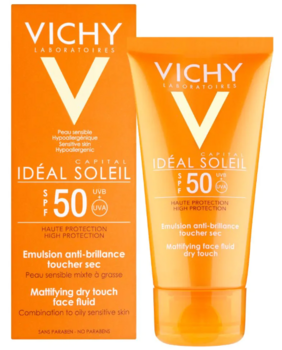Vichy Idéal Soleil SPF50 Mattifying Face Fluid Dry Touch Защитный Крем 50ml (3337871323622)