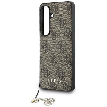 Guess 4G Classic Logo Charm MagSafe Aizsargapvalks priekš Samsung Galaxy S26 / brūns (GUHMS26SGF4GBR)