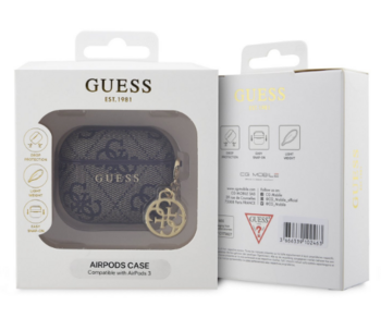 Guess 4G PU Charm Case Austiņu Maciņš Apple AirPods 3 (GUOA3P4E4CDW)