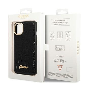 Guess GUHCP14MHGCRHK Croco Collection Aizsargapvalks priekš iPhone 14 Plus / 15 Plus 6.7
