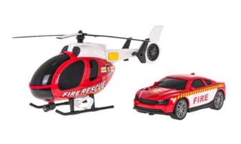 RoGer Helikopters + Ugunsdzēsības Dienesta Automašīnu Komplekts (RO-666-75)