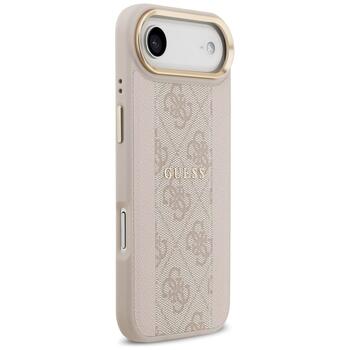 Guess 4G Stripe MagSafe Case Защитный чехол для iPhone 17 Air / розовый (GUHMP17MPG4SEMCP)