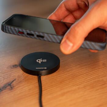 Swissten MagPuck Qi2 Беспроводное зарядное устройство 1.5m (совместимо с MagSafe) (22055560)