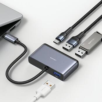 Usams 4in1 Adapteris 2xUSB 2.0 / USB 3.0 / USB-C Hubs (SJ627HUB01)