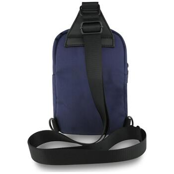 BMW Nylon Pocket & Metal Logo Crossbody Viedtālruņa Soma Navy Blue (BMCPBPNYPOV)