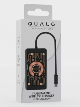 Qualo QTPB5-HUB-18 Hubs 9 in 1 USB-C / 2x USB-A / RJ-45 / VGA / D-Sub / HDMI / 3.5mm Jack (QTPB5-HUB-18)