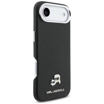 Case Karl Lagerfeld Karl & Choupette Head Pins Saffiano MagSafe Защитный чехол для iPhone Air / чёрный (KLHMP17M6PFKCLK)