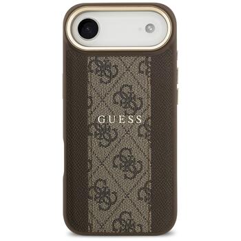Guess 4G Stripe MagSafe Защитный чехол для iPhone 17 Air / коричневый (GUHMP17MPG4SEMCW)