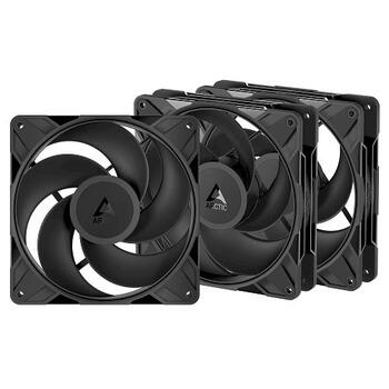 ARCTIC P14 PRO Reverse PWM PST 140 mm Augstas veiktspējas PWM ventilatori 4-pin (3 gab) melns (ACFAN00330A)