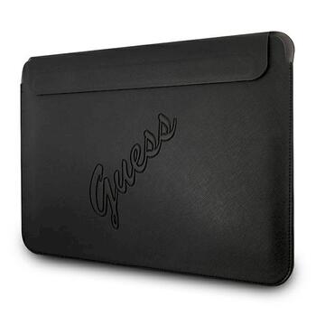 Guess Sleeve GUCS13PUSASBK Saffiano Script Klēpjdatora maciņš 13