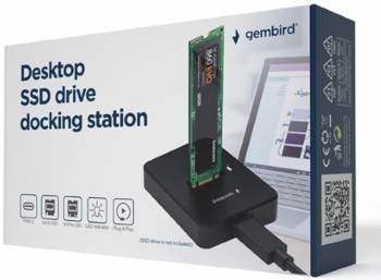 Gembird DD-U3M2 Док-станция USB Type-C / M.2 SATA & NVME / SSD Drive (DD-U3M2)