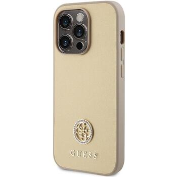 Guess Strass Metal Logo Back Case Защитный Чехол для Apple iPhone 15 Pro Max (GUHCP15XPS4DGPD)